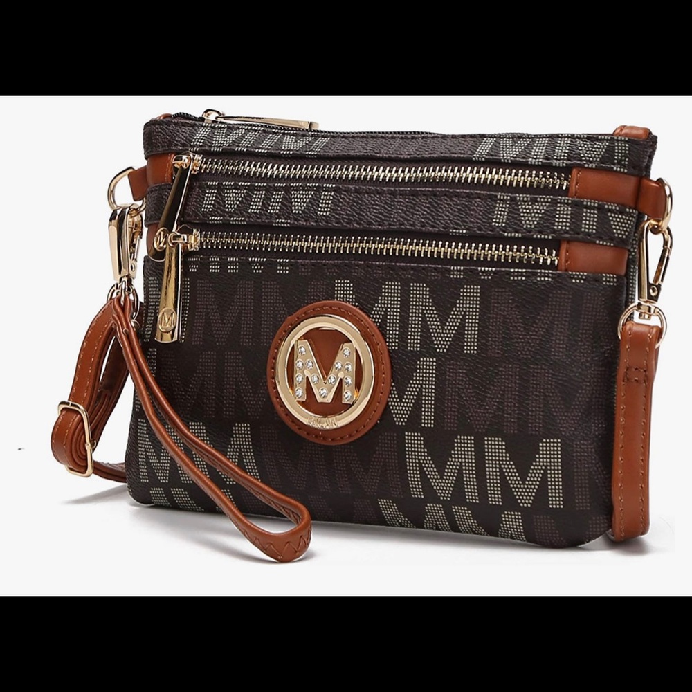 NWT MKF Crossbody Bag for Women, Wristlet Strap
